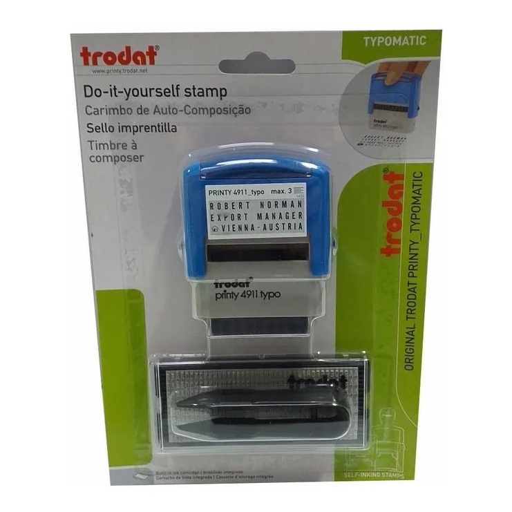 Carimbo Automático Trodat 4911 Typo em Oferta na Shopee