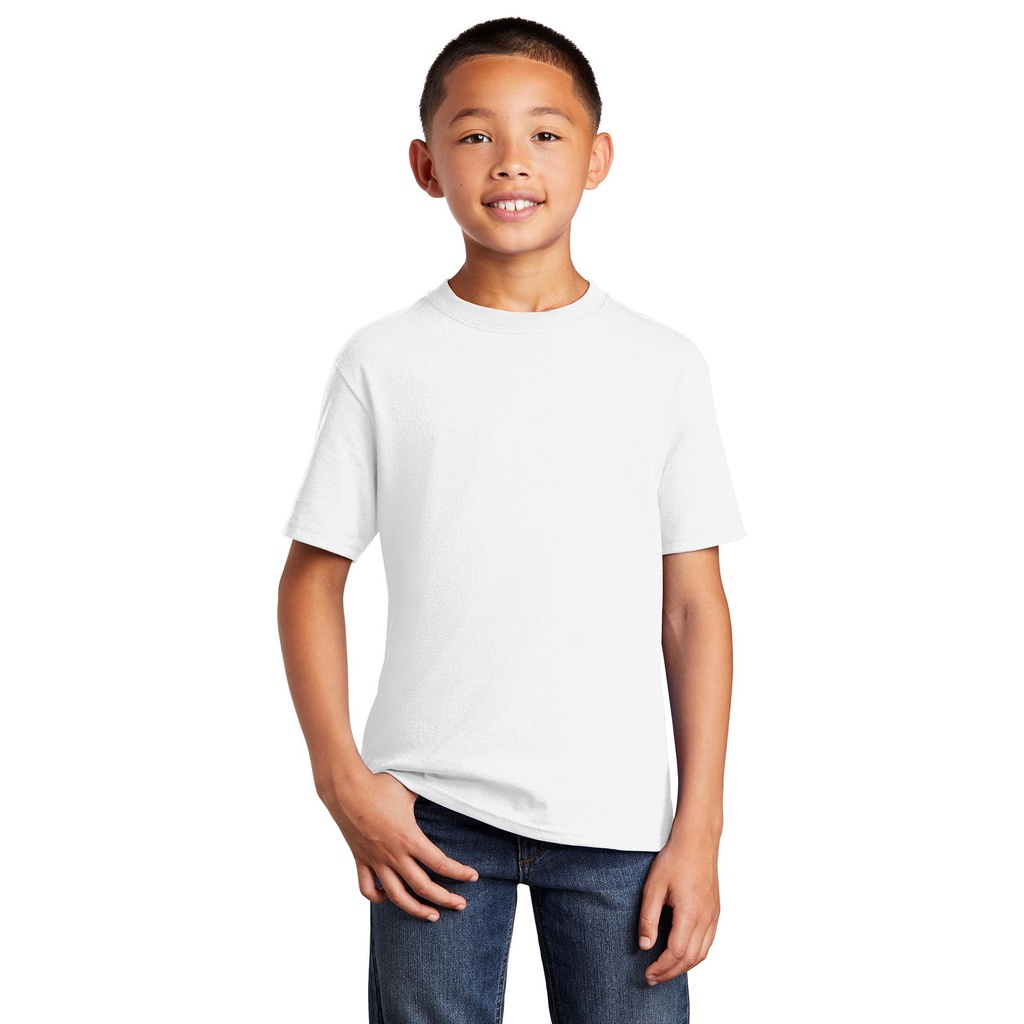 Camiseta Branca Infantil sem Desenho Lisa Básica - 100% Poliéster