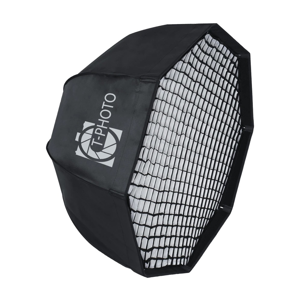 Softbox Octabox 80Cm Com Grid Para Flash Tocha T-Photo