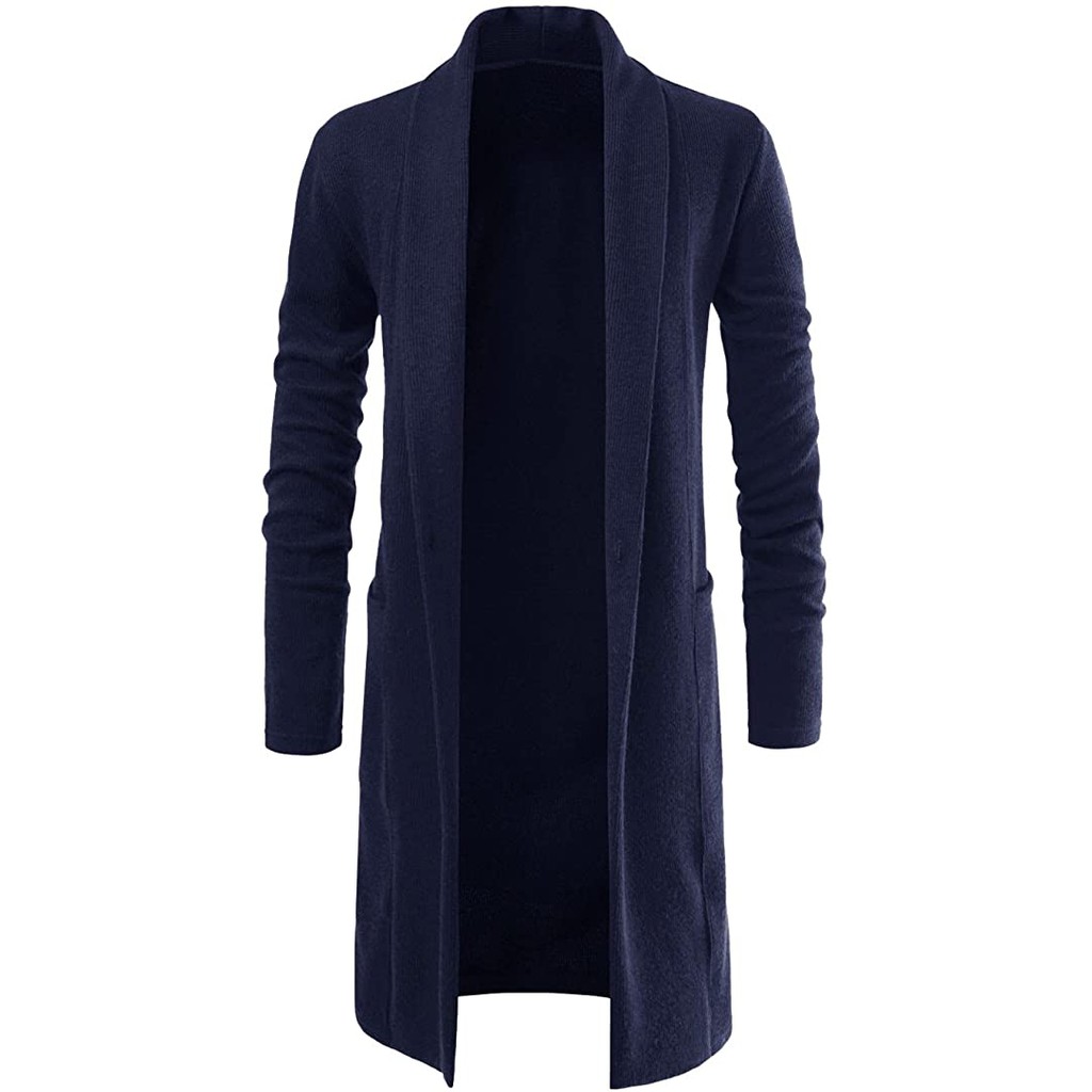 Casaco Sobretudo Cardigan Long Algodão Stylish Street