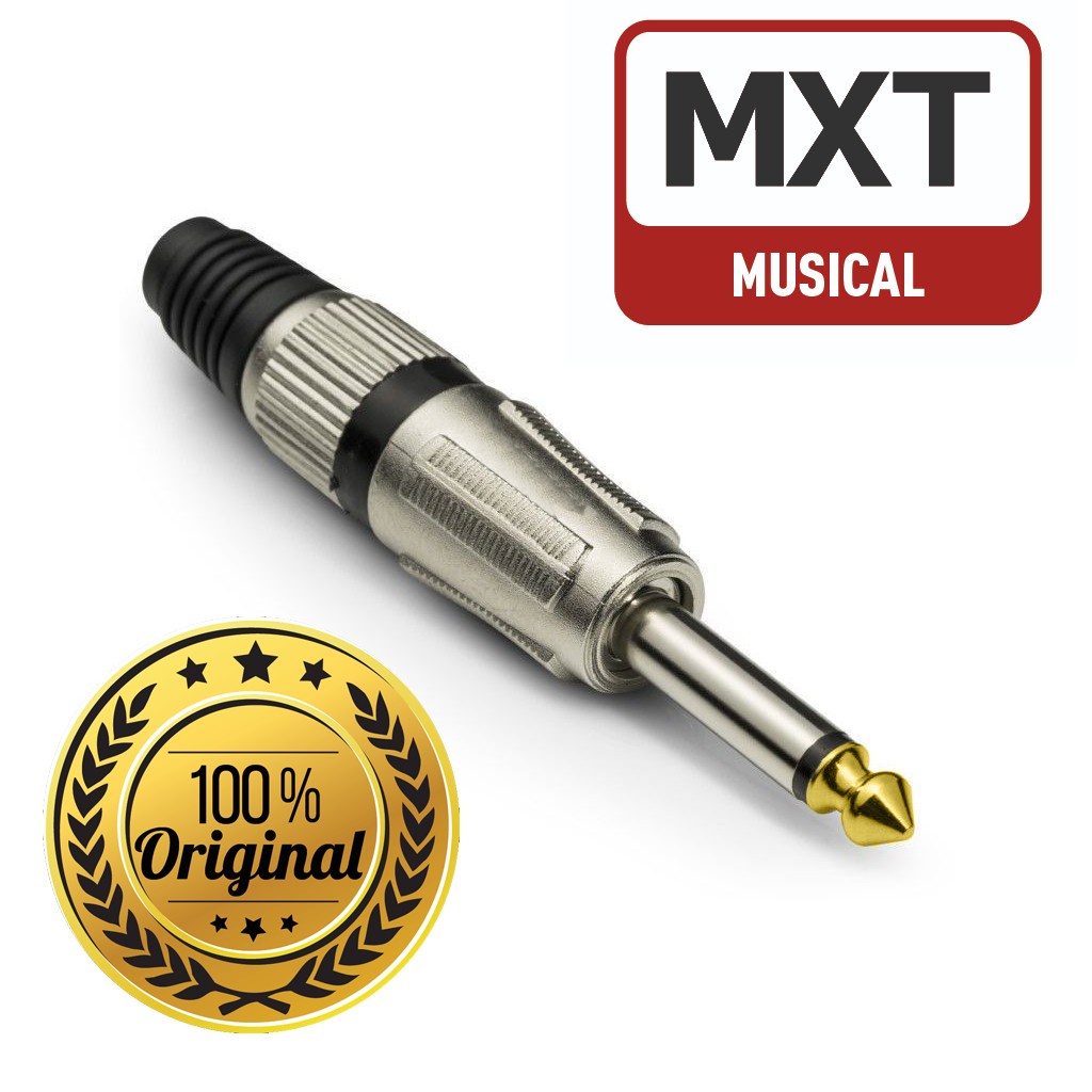 Plug P10 Mono Profissional Original Ponta Ouro
