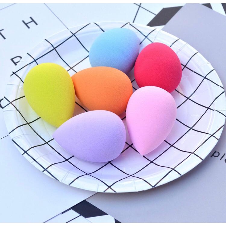 kit até 5 Esponja macia que cresce com agua para facilitar e uniformizar a aplicaçao maquiagem base e corretivo