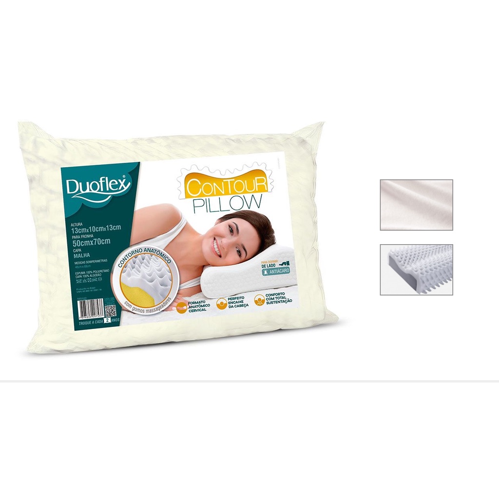 Travesseiro Cervical Contour Pillow Duoflex (Original)