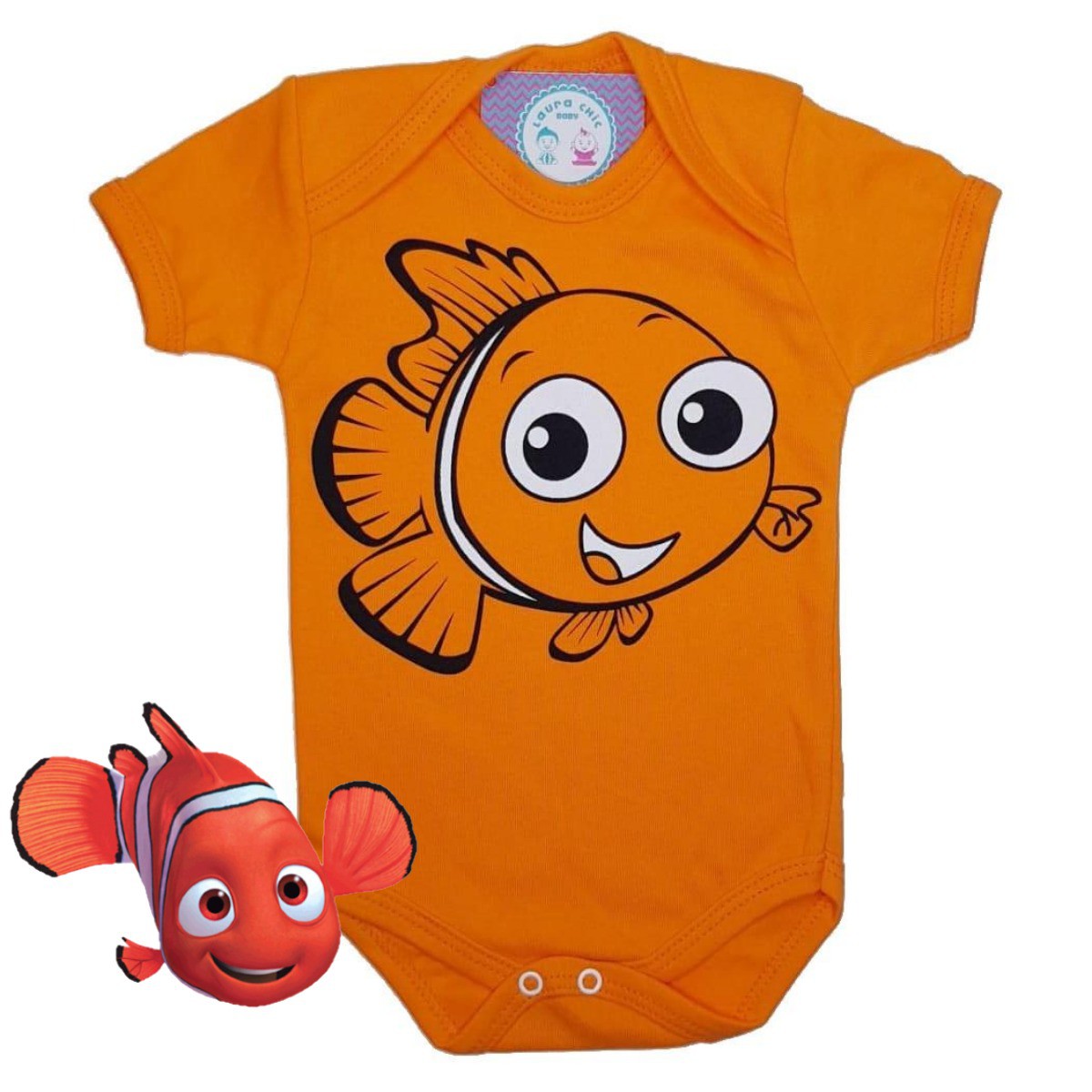 Body Tematico Nemo Bebe Infantil Menino E Menina Fantasia Mesversario Shopee Brasil