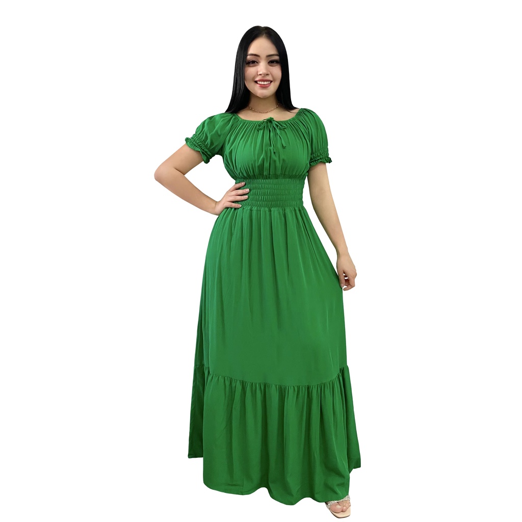 Vestido Feminino Varias Cores Viscolinho Longo Com Bojo Promoção