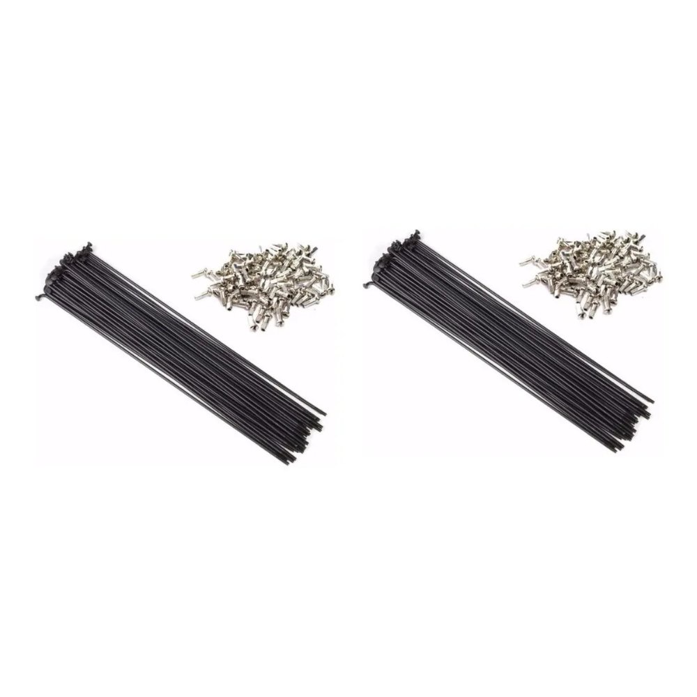 Raio Preto Aço 288mm 2.0 Fina P/ Aro 29 Par 72 Raios em Oferta na Shopee