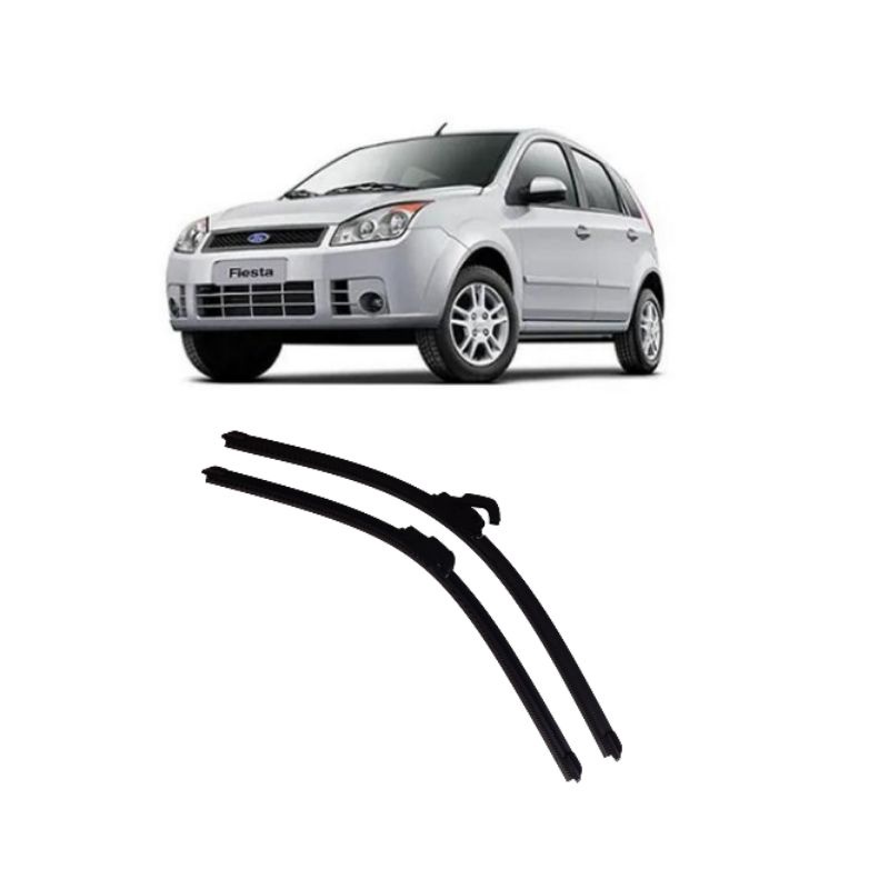 Par Palheta Limpador Parabrisa Dianteiro Ford Fiesta 2003 2004 2005 2006 2007 2008 2009 em Oferta na Shopee