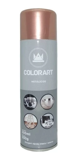 Tinta Spray Colorart Metalicos Ouro Rose