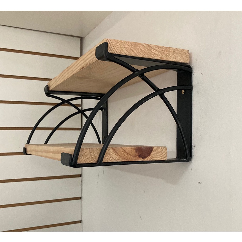 Mão Francesa Dupla Reforçada Design 2 20/15cm Kit C/2 Peças