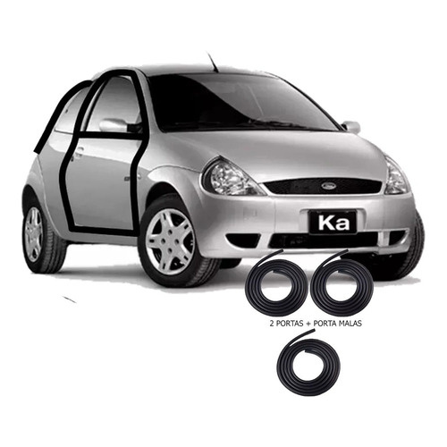 Kit Borrachas De Vedação Ford Ka 2 Portas + Porta Malas em Oferta na Shopee