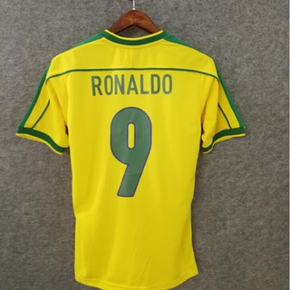 Camiseta Personalizada Brasil Retrô 1998 Nome E Número #1