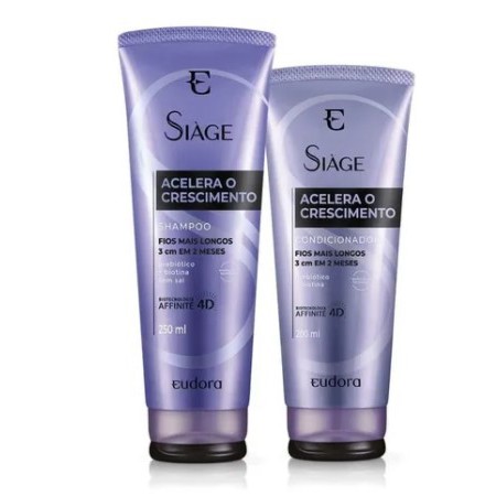 VALIDADE 8-2026 kit shampoo+condicionador acelera o crescimento ,Siage de eudora - katiaha