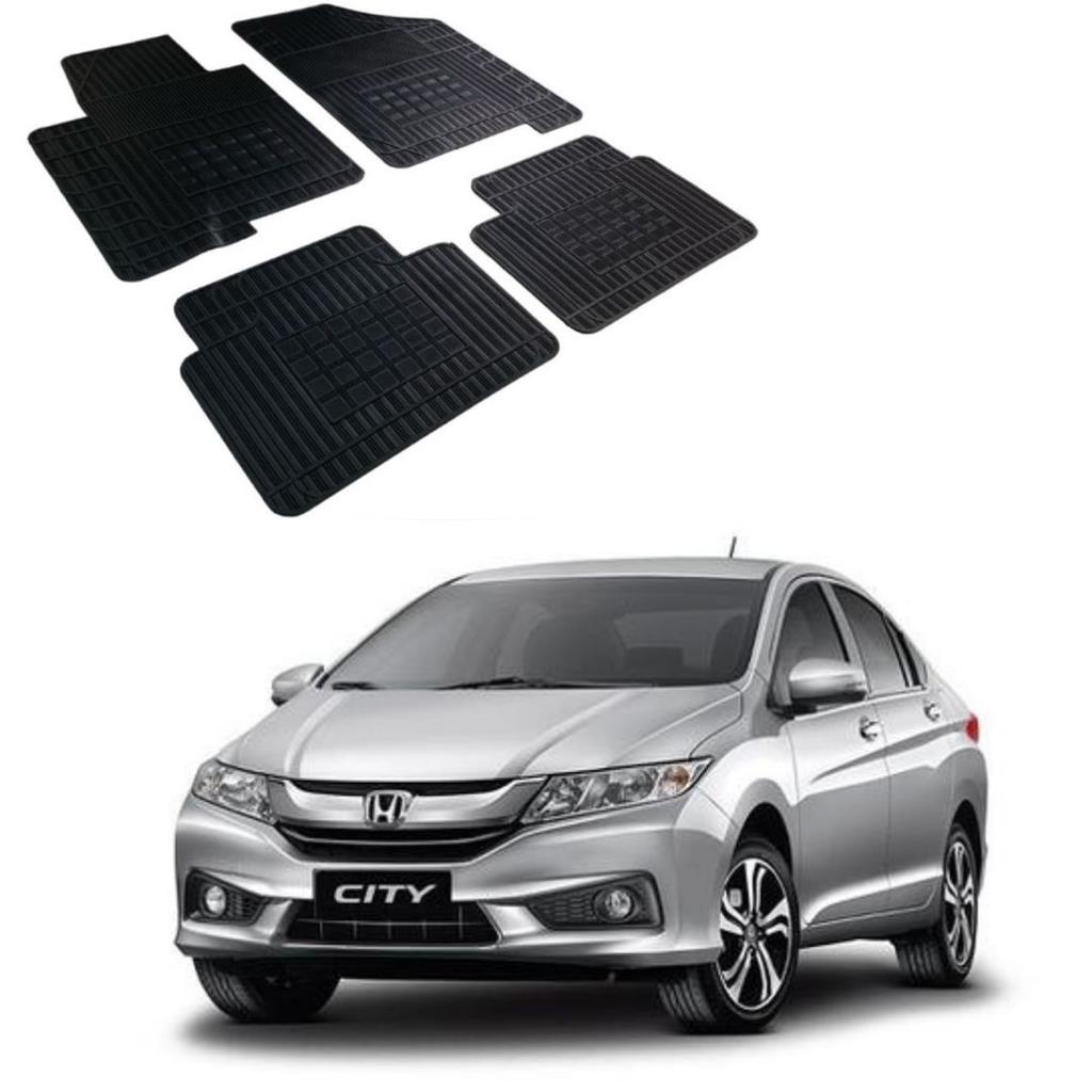 Jogo 4 Pecas Tapete Automotivo Especifico Honda City 100% Borracha Borcol