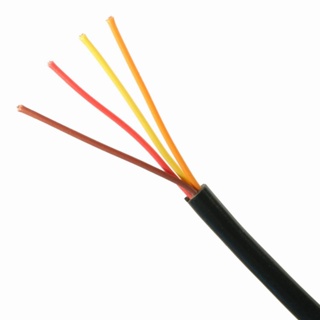 Rolo 10m Cabo Manga 4 Vias 26AWG Preto sem Blindagem em Oferta na Shopee