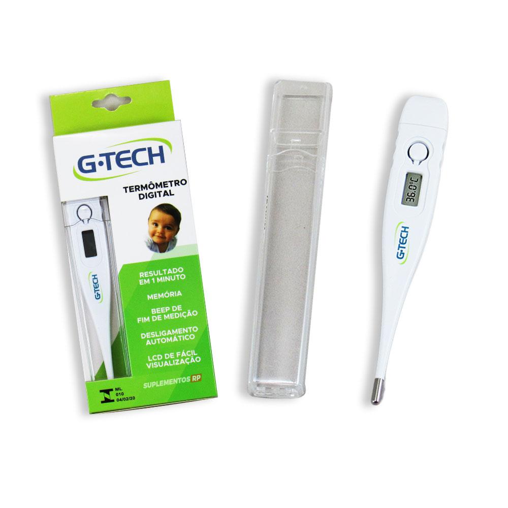 Termômetro Clínico Digital G Tech TH150 com Protetor de Acrílico