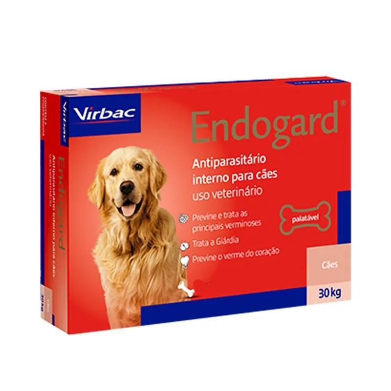 Endogard Vermífugo Cães 30kg C/ 2 Comprimidos Virbac - Pets