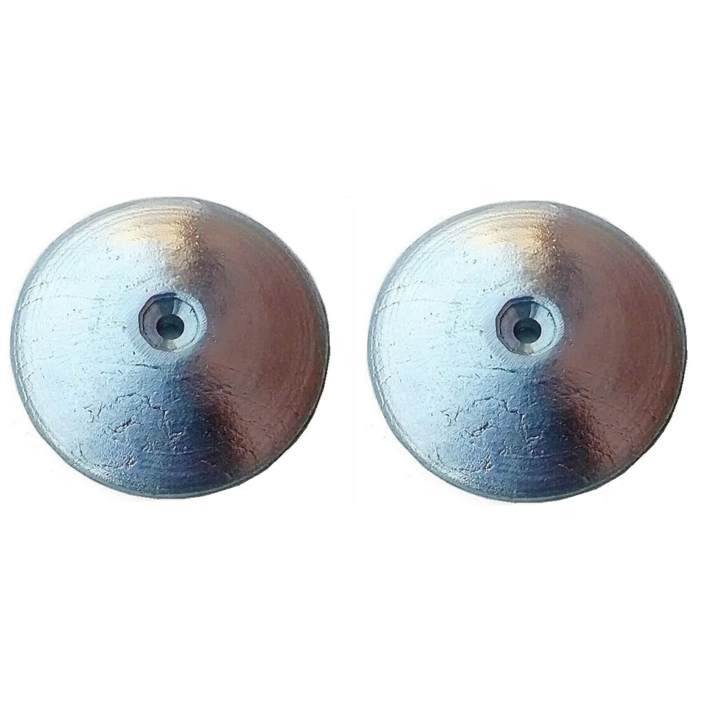 2 unidades anodo de zinco 72mm para flap leme