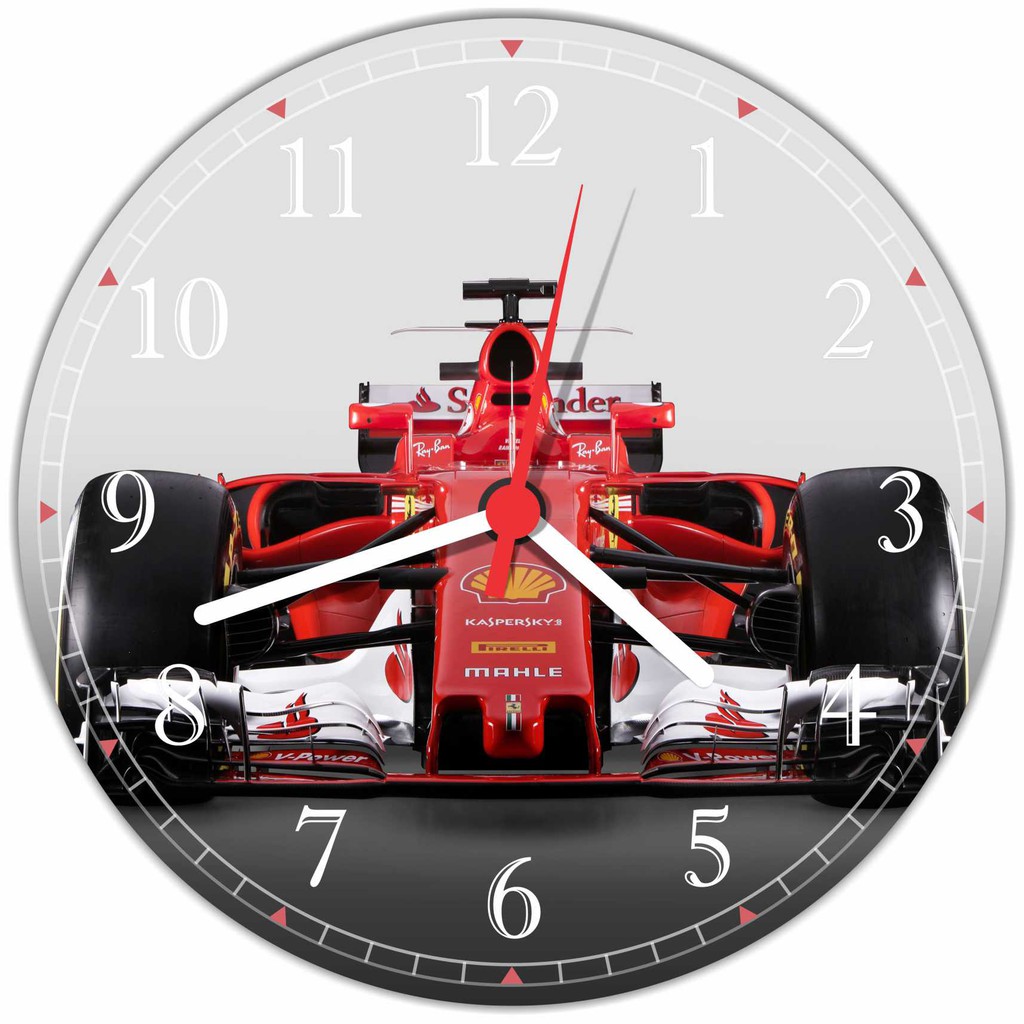 Relógio De Parede Caros Ferrari Fórmula 1 Salas Decorações Quartz Tamanho 50 cm Grande G001
