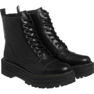 Coturno Feminino Bota Botinha Tratorada Confort Blogueira