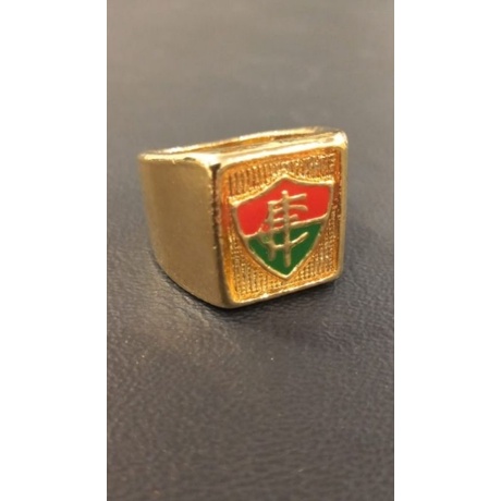 Dedeira Masculina Fluminense Banhada a Ouro 18k