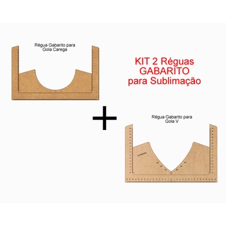 Kit 2 Réguas De Alinhamento De Estampa Para Sublimação