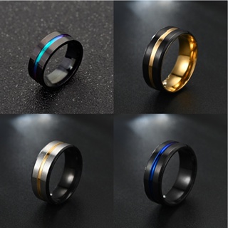 8MM Largo Novo Preto Entre Slots Multicolor Titânio Aço Inoxidável Masculino E Feminino/Moda Legal Acessórios De Jóias De em Oferta na Shopee