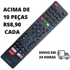 Controle Tv P hilco Smart 4k Tecla Netflix Globo Play You Tube