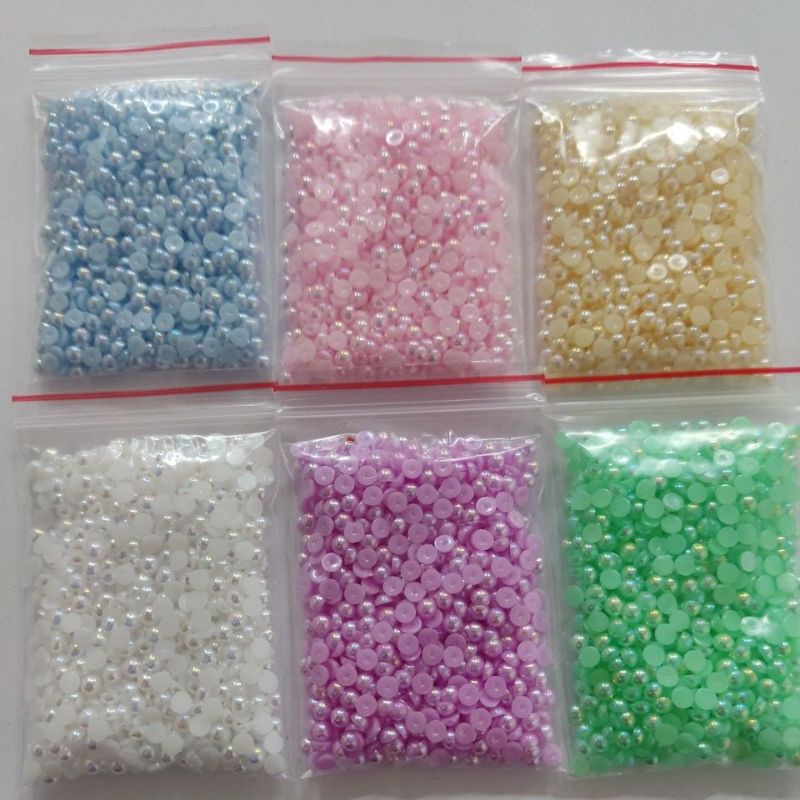 meia pérola 3mm 4mm atac