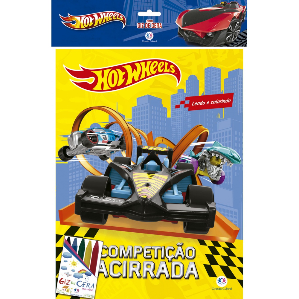Livro - Hot Wheels - com giz de cera - Ciranda Cultural em Oferta na Shopee