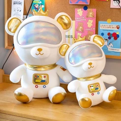 Ursinho Astronauta de Pelúcia Confortável Para Crianças / Cama / Almofada / Poltrona - Brinquedo Divertido Decorativo