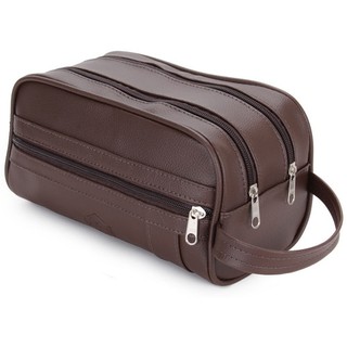 Necessaire masculina Organizador Mala Viagem Porta Maquiagem necessarie feminina promoção necessarie couro sintético resistente