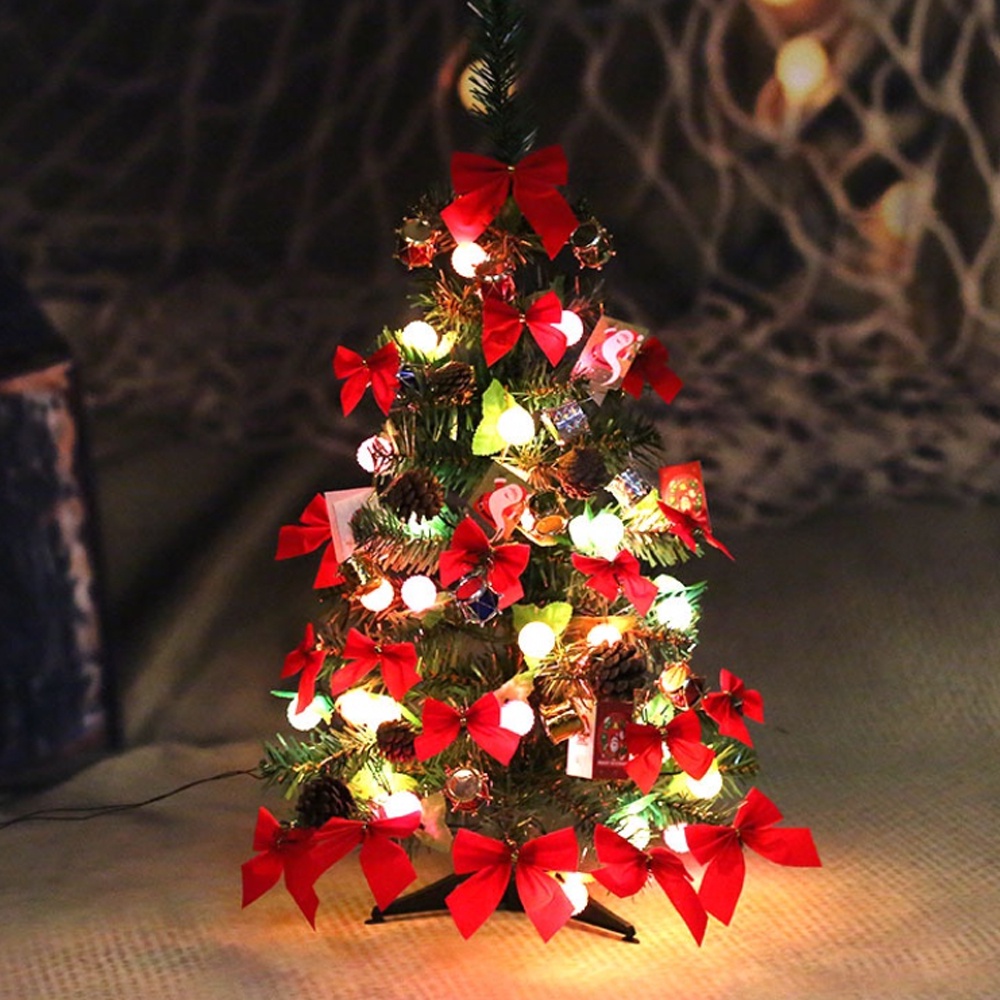 Árvore Natal Mesa Pequena 45cm Decoração Completa 32 Itens | Shopee Brasil