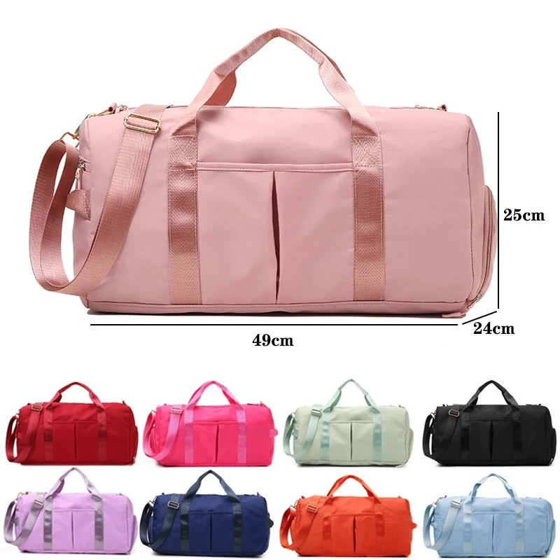 Bolsa Transversal Feminina Viagem Espaçosa Grande Nylon Fitness Lavável ...