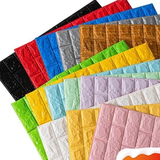 Papel de parede autoadesivo 3d, impermeável, painel de parede de tijolos, adesivos para sala de estar, quarto, criança, decoração de casa, tijolo