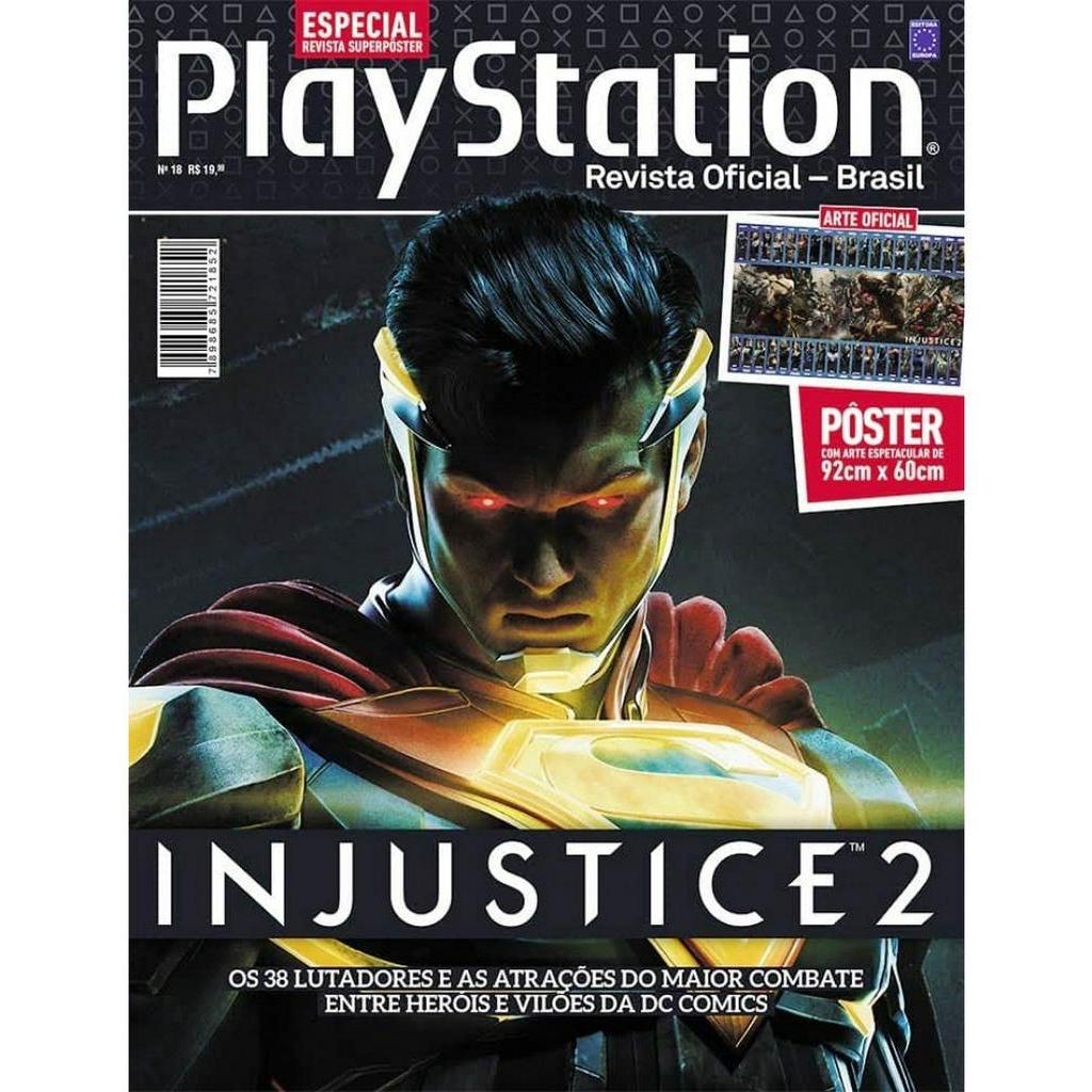 Revista Superpôster PlayStation - Injustice 2