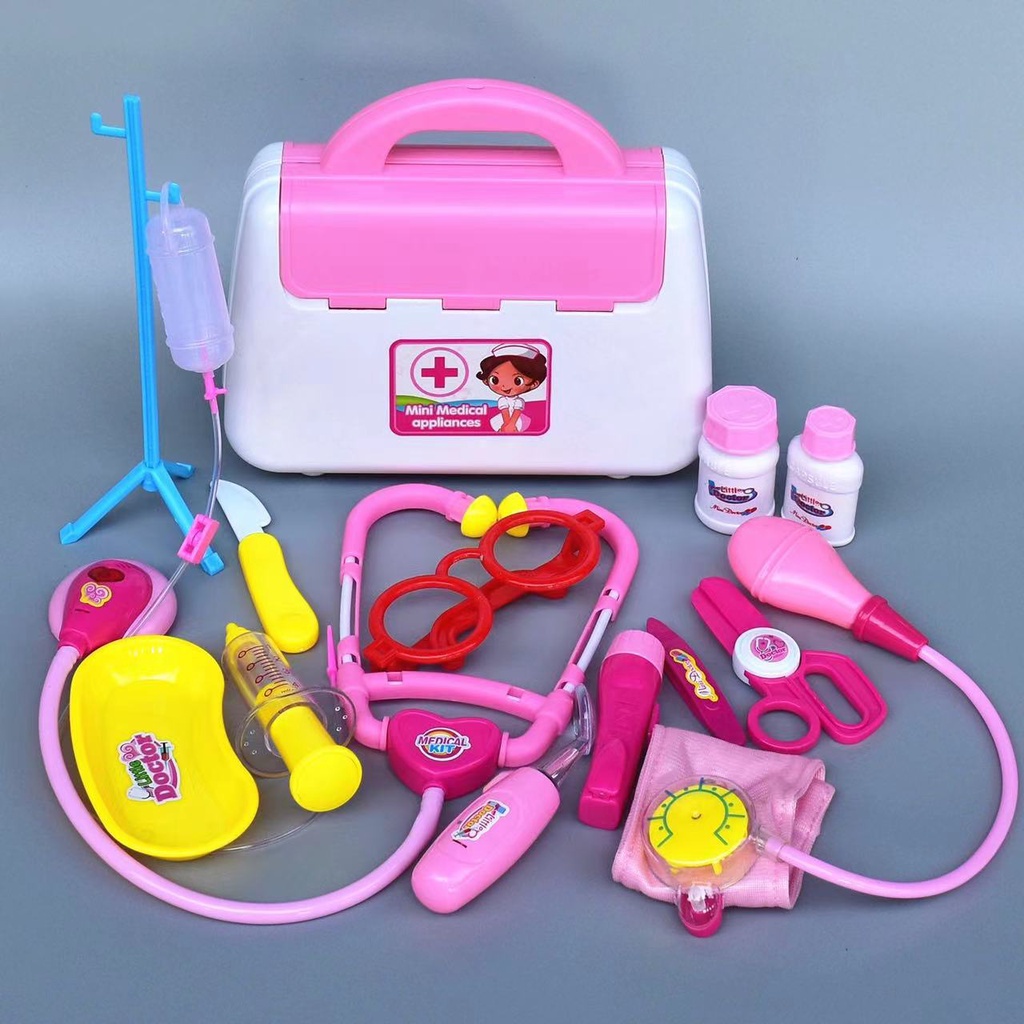 Kit Médico Infantil 15 Pçs Mini Doutora Caixa Médica Kit Jogos De