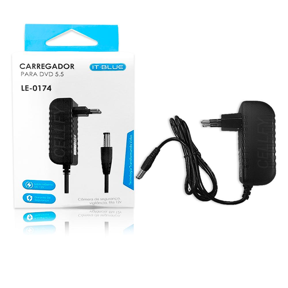 Fonte Carregadora Fita LED Pino Plug P4 12V Bivolt
