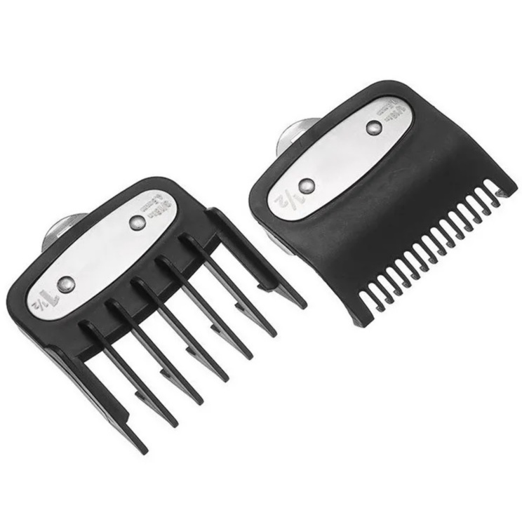 Kit 2 Pente De Máquina De Corte 1.5mm e 4.5mm Trava De Metal Profissional Wahl