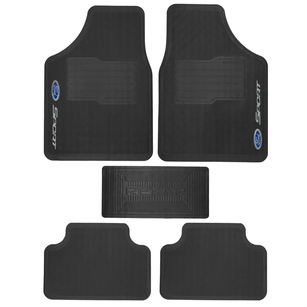 Tapete de Carro Ford 5 pçs – Ká, Fiesta, Ecosport, Escort, Fusion - Tapete Automotivo, Tapete para Carro, Carpete Carro, Carpete para Carro