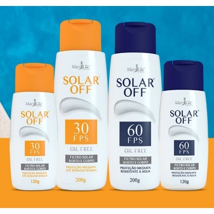 Protetor Solar Off Rosto/Corpo 30FPS/60FPS Mary Life