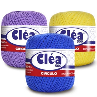 Linha Clea 500 Metros Circulo para Croche, Bordado, Trico e Artesanato em Oferta na Shopee