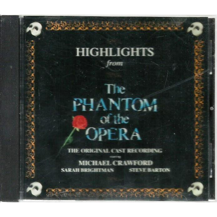 721 Mcd- Cd Original 1987- The Phantom Of The Opera- Highlights From- Importado