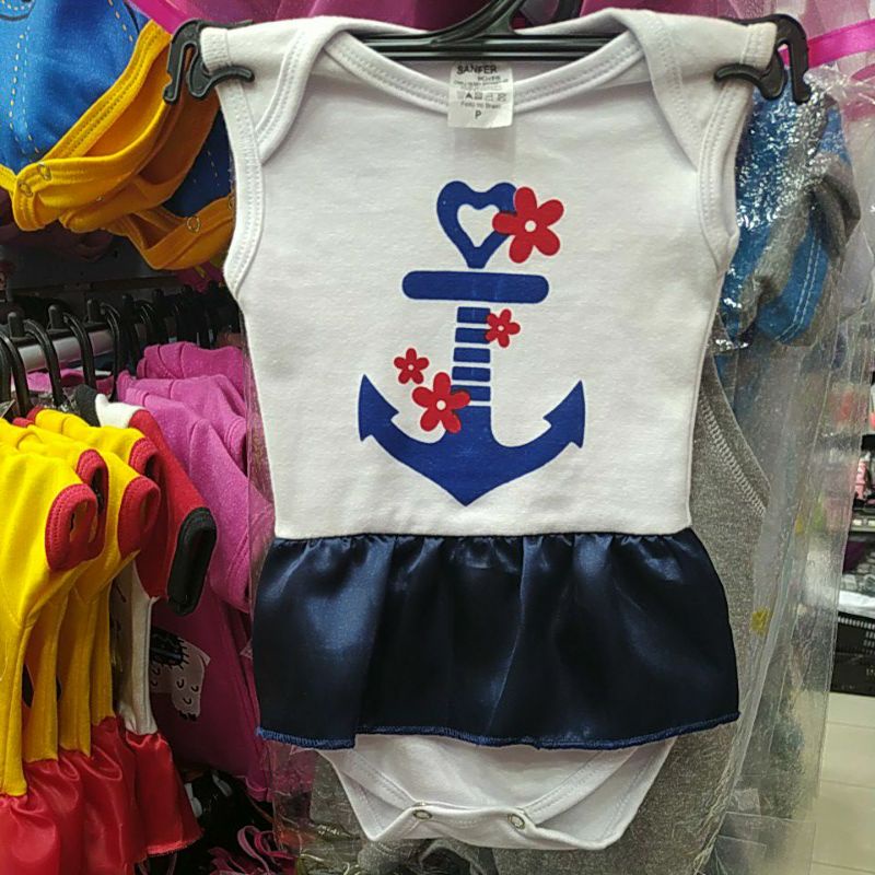 Body marinheira saia Temático bebê body bebê body mesversario body infantil