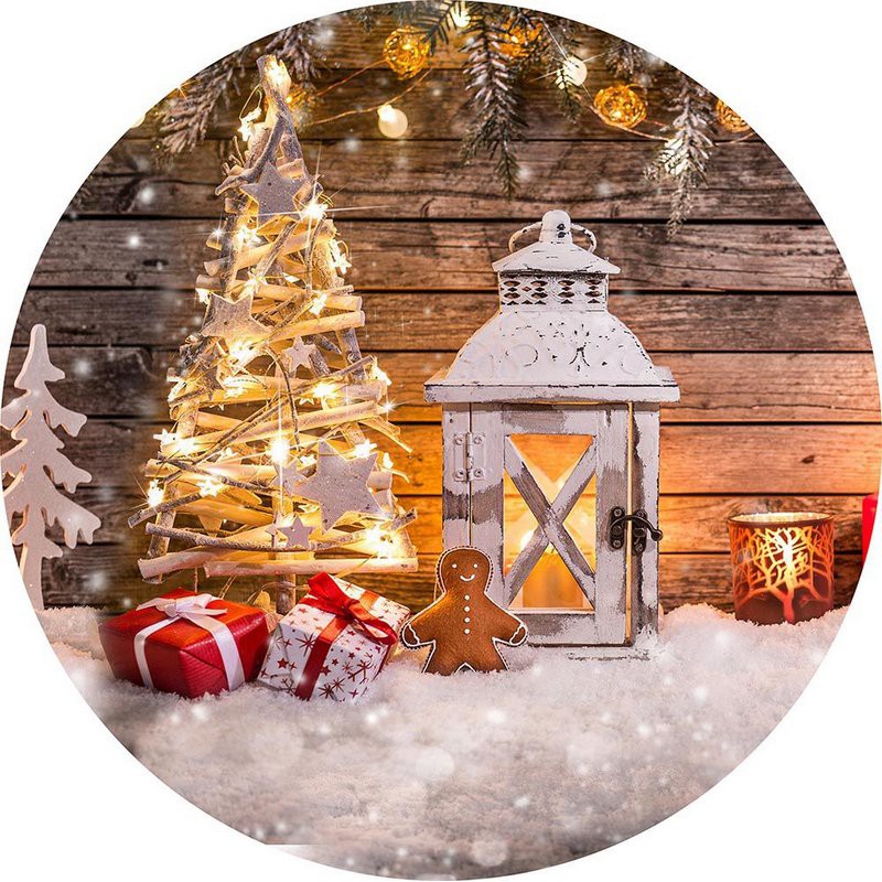 Painel de Festa Redondo em Tecido Sublimado Natal c/elástico | Shopee Brasil