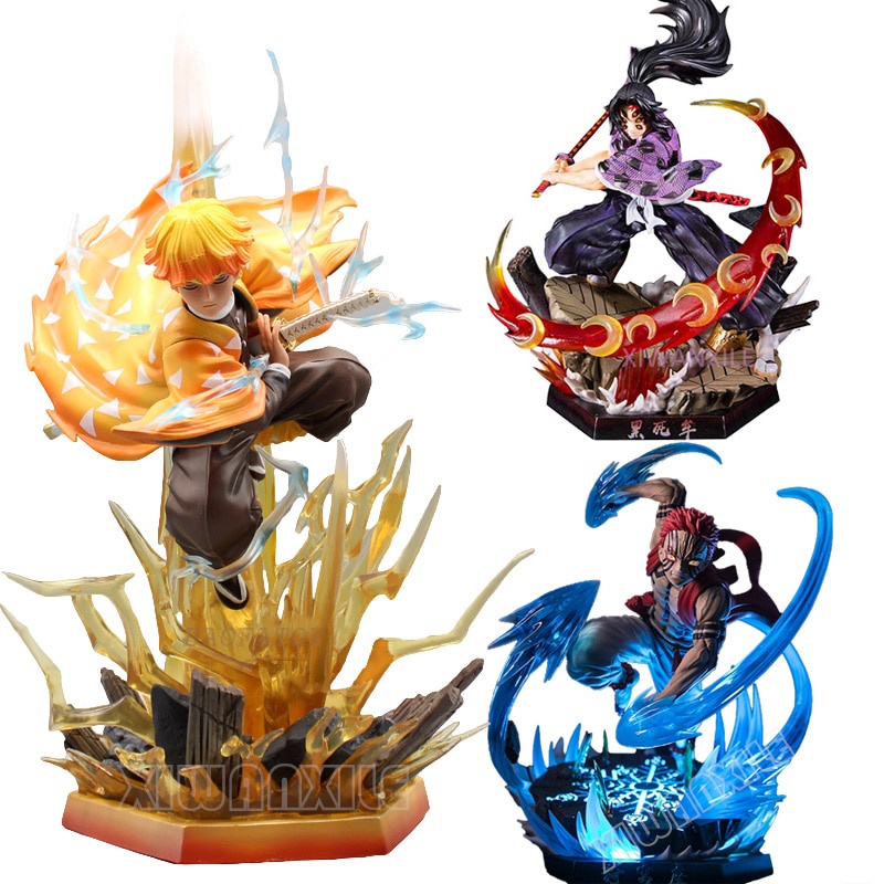 31cm Agatsu Demon Slayer Anime Figura Akaza Kimetsu no Yaiba/Action Figure Kokushibou/Daki/Gyutarou Estatueta Boneca De Brinquedo