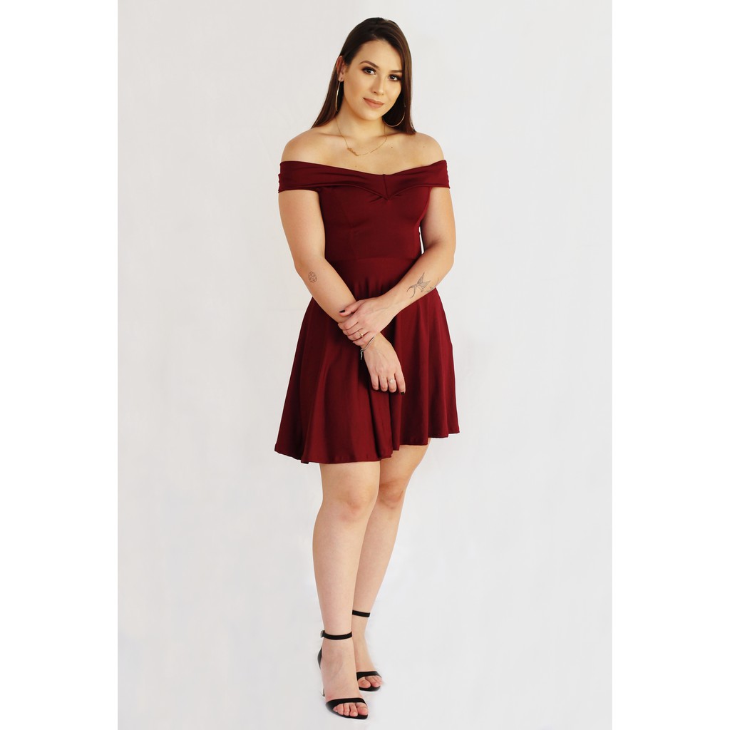 Vestido boneca cigana rodado ombro hot sale a ombro