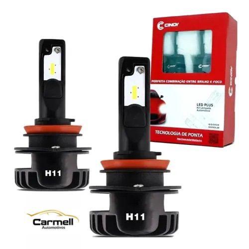 Kit Par Lâmpada Automotiva Led Plus Ultra Cinoy H8=H9=H11 6500K 12v 24v