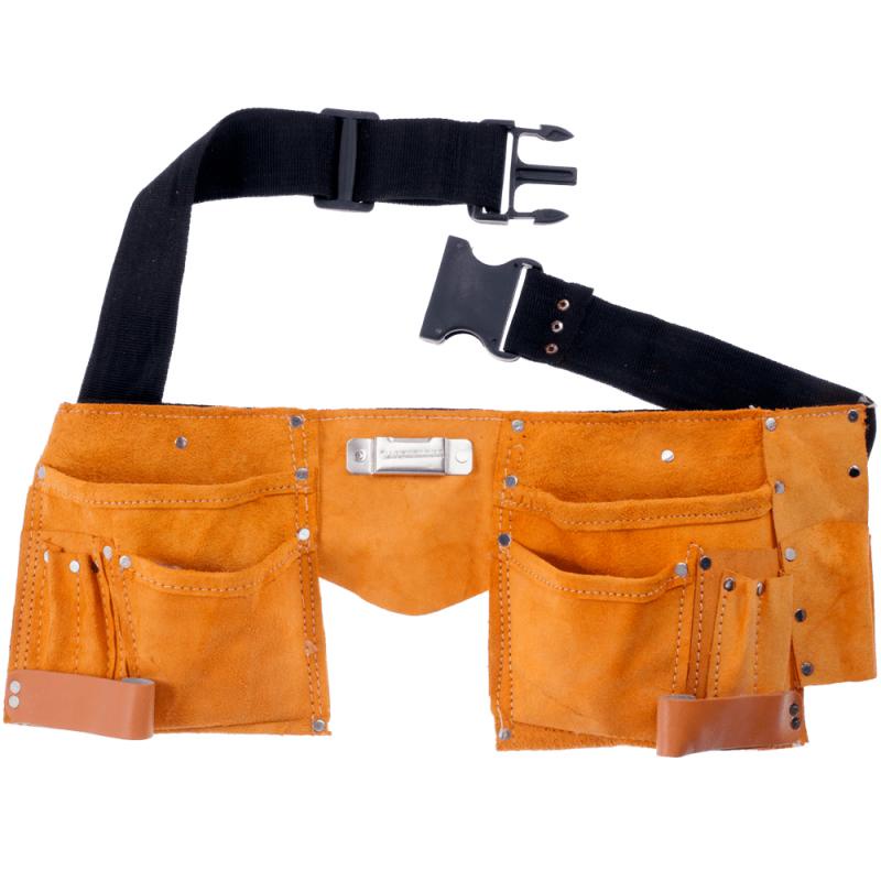 Cinto em Couro para Ferramentas com 11 Bolsos 9FT EDA em Oferta na Shopee