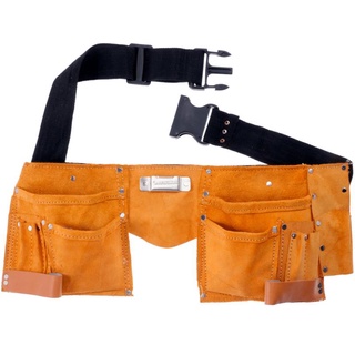 Cinto em Couro para Ferramentas com 11 Bolsos 9FT EDA