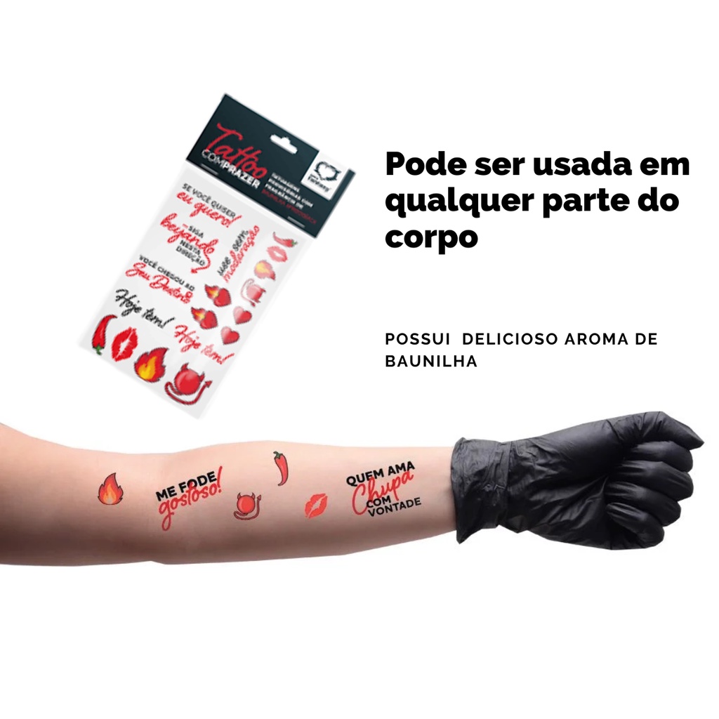 Tatoo Tatuagem Temporaria Sex Super Erótica Tesão 18 Adesivos Shopee Brasil 8832
